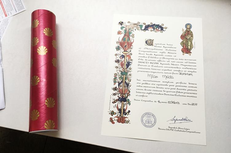 pilgrim certificate